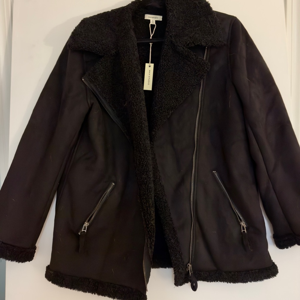 Chic Black Teddy Jacket